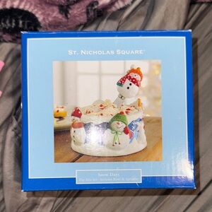 St. Nicholas Square Dip Mix Set (Bowl & Spreader) New!!